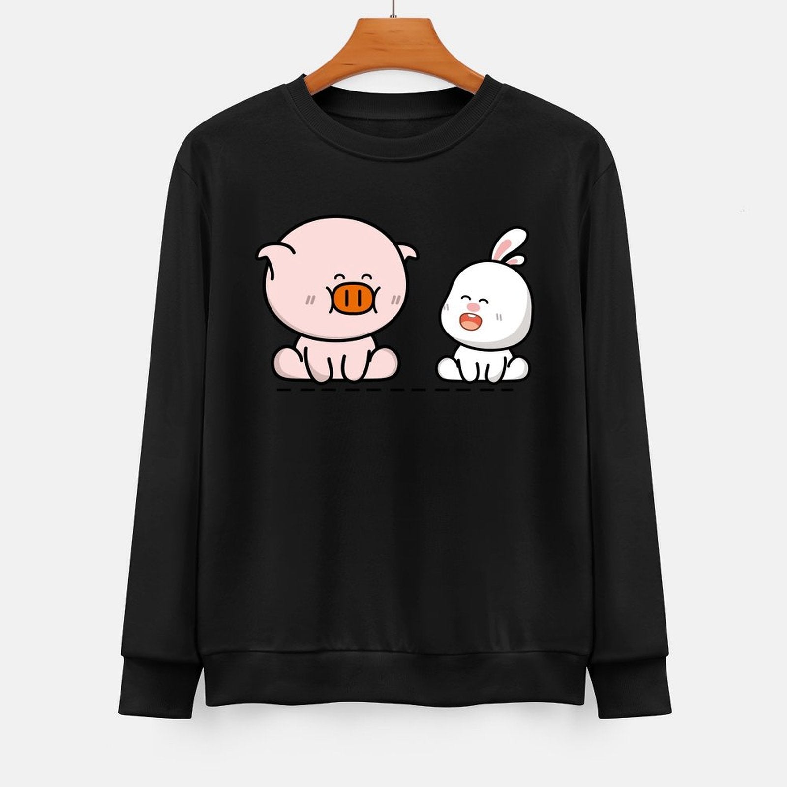 Front Patterned Long Sleeve TopYearRound EverydayWear